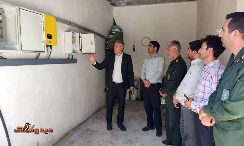 افتتاح نخستین نیروگاه خورشیدی کوچک‌مقیاس در فیروزآباد با مشارکت بسیج سازندگی